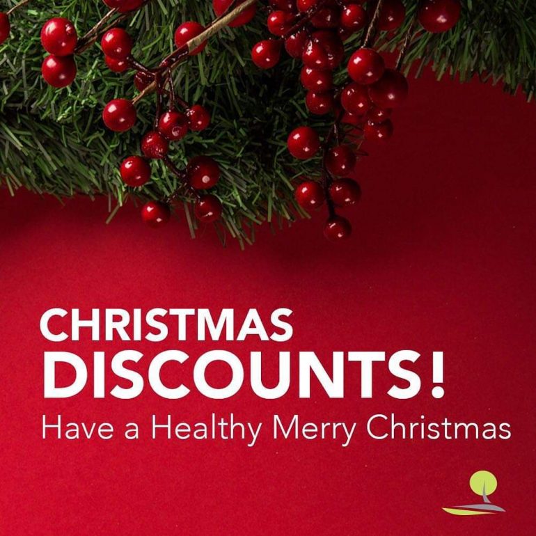 Christmas Discounts – Have a healthy Merry Christmas!